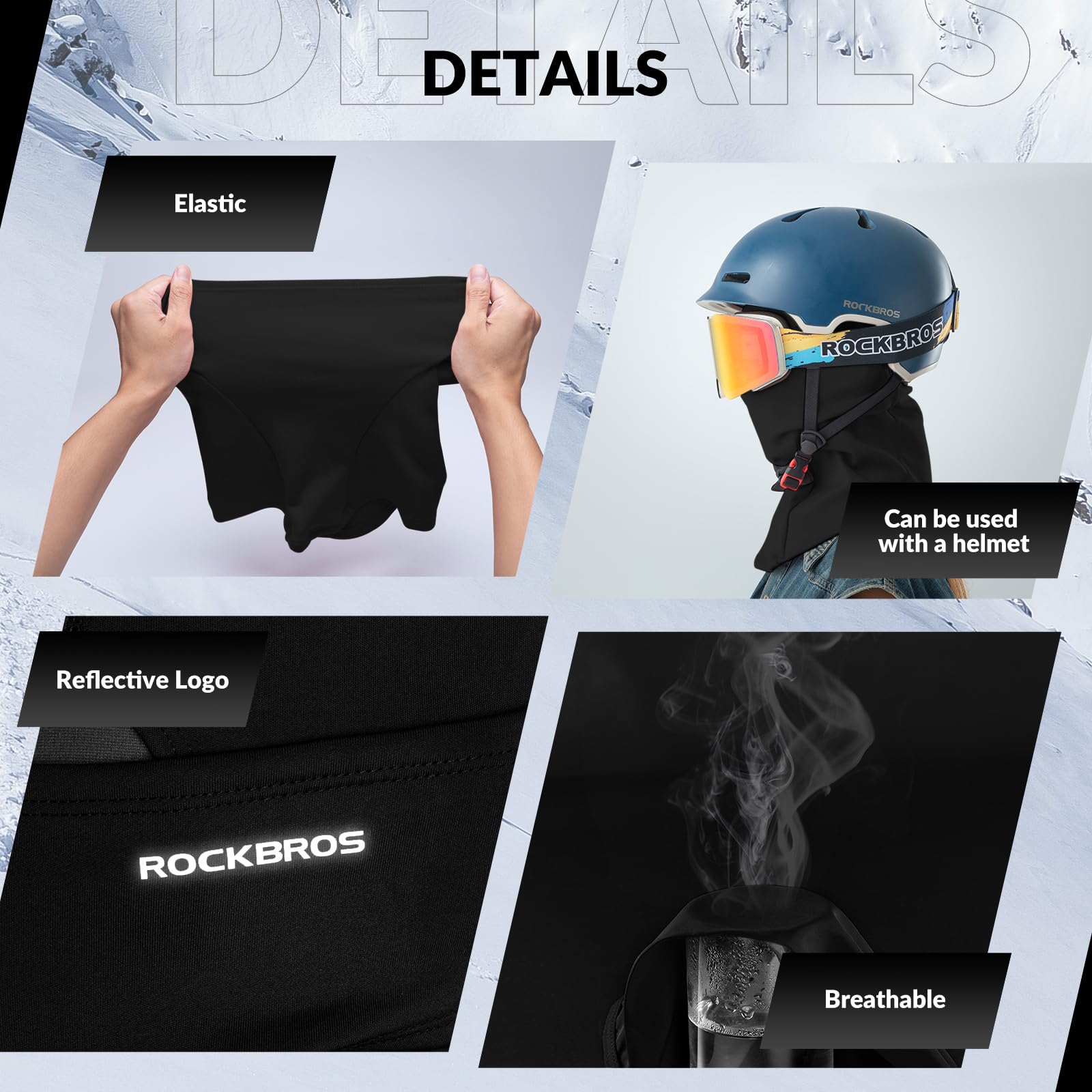 Nami Canada : ROCKBROS Autumn Winter Windproof Warm Face Hood